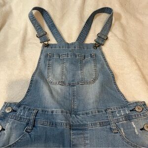 Denim wallflowers Overalls with Front Pocket stretchy skinny size large
